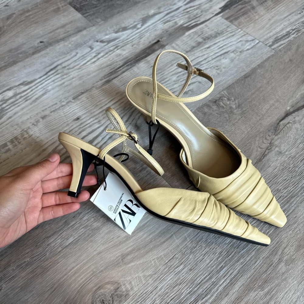 Zara Cream Strappy Sandals